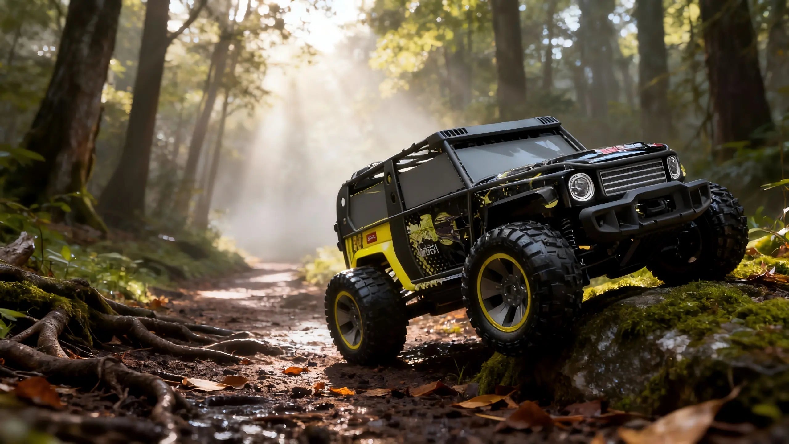 RC Off-Road Vehicle 1:10 - 4WD Brushless 65KM/H Suspension Tires