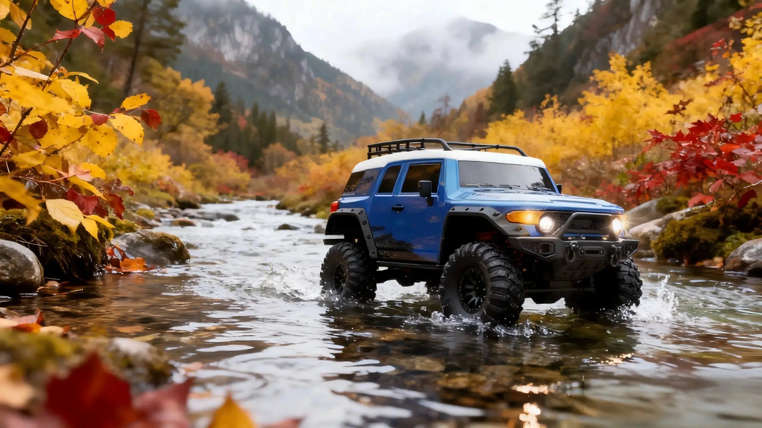 Rock Crawler RC Car - 1/10 Scale 4WD, 50m Range, 15KM/H High-Speed Off-Road Vehicle