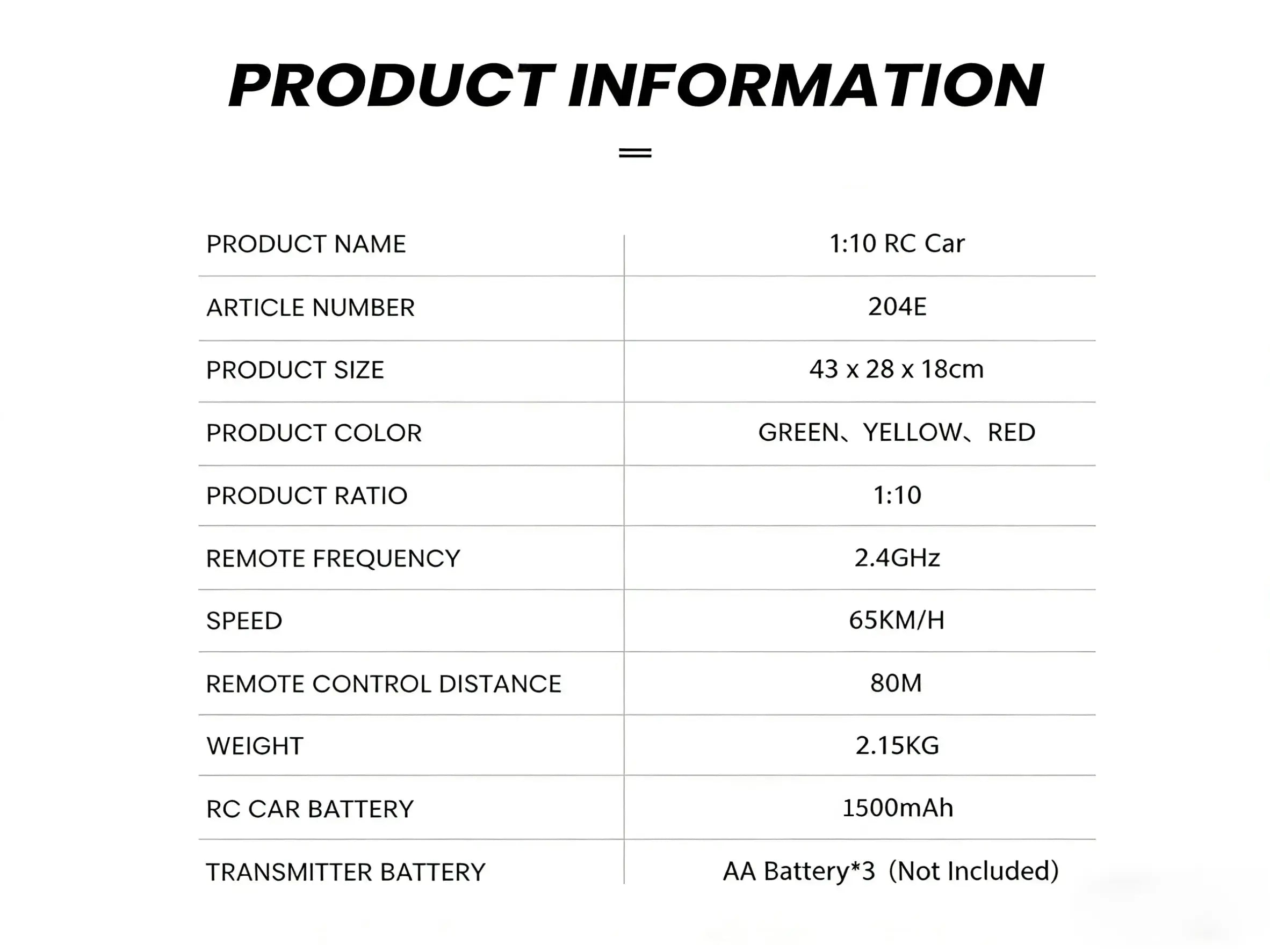 RC Off-Road Vehicle 1:10 - 4WD Brushless 65KM/H Suspension Tires ZD-pro RC