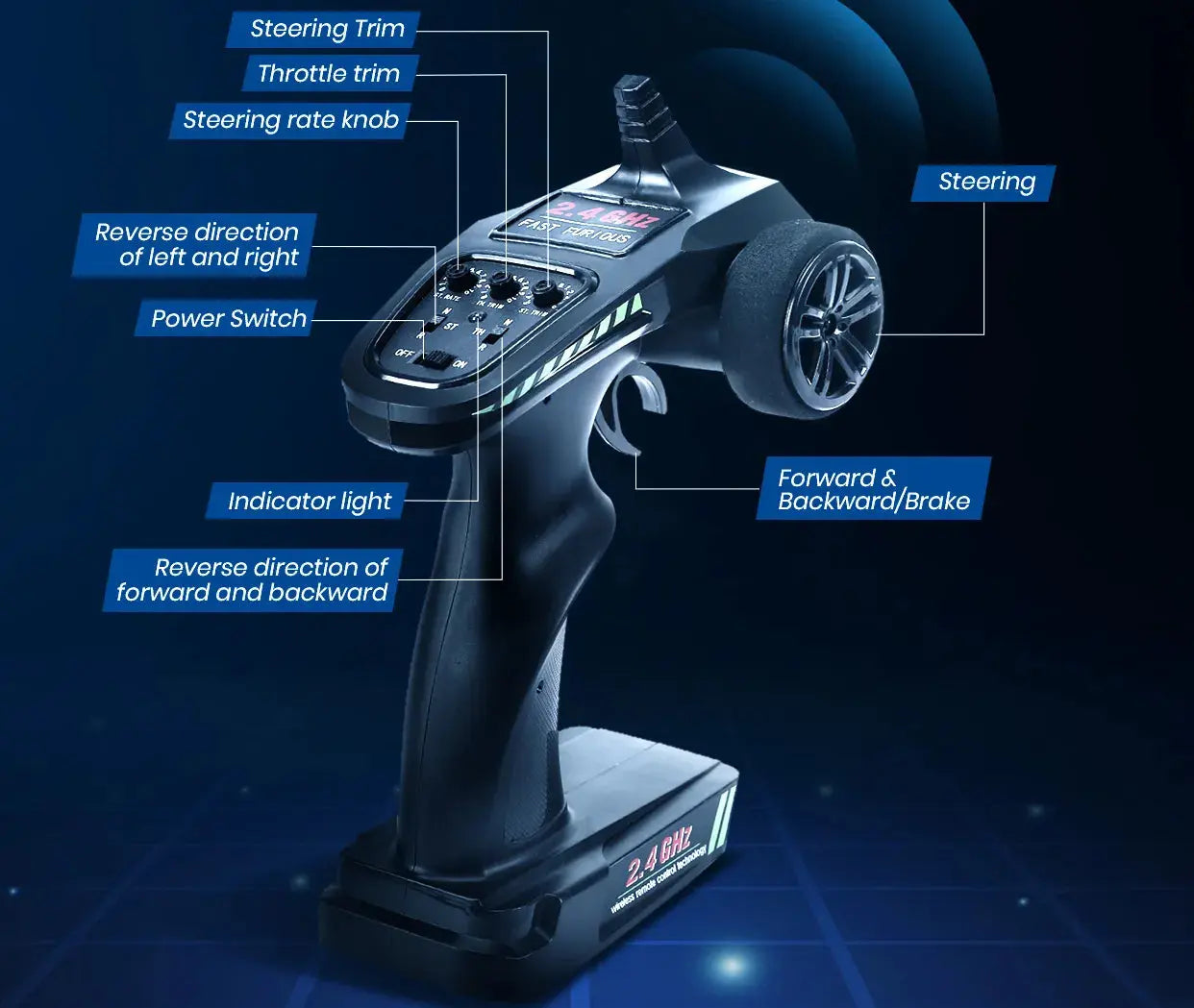 RC Off-Road Vehicle 1:10 - 4WD Brushless 65KM/H Suspension Tires ZD-pro RC