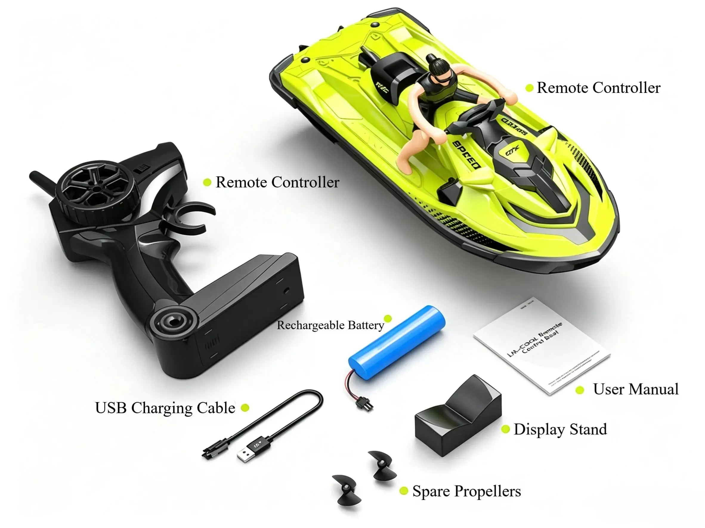 2.4GHz Anti-Interference remote control speed boat Supports Multi-Player Racing ZD-pro RC