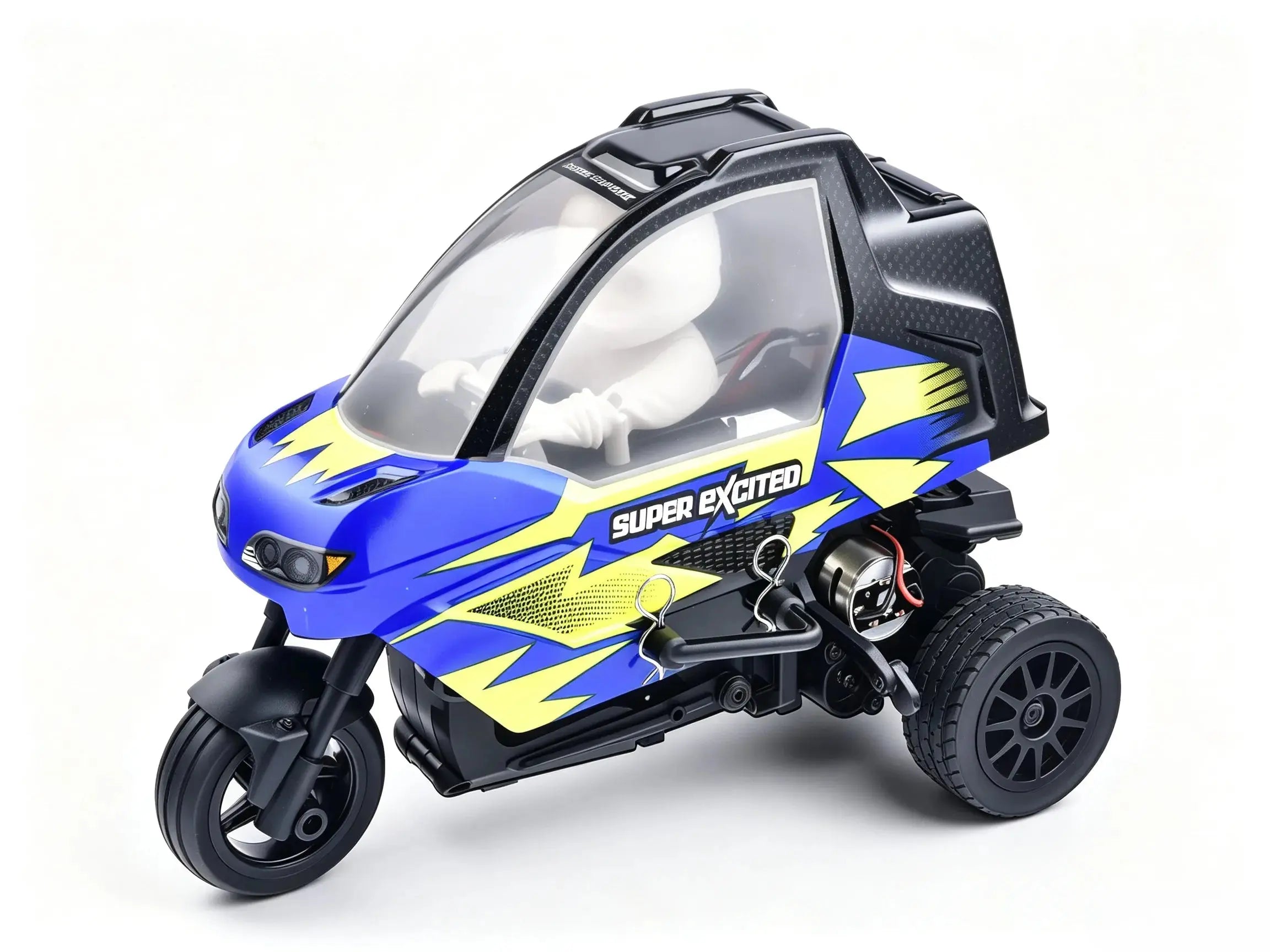 2‑Wheel‑Drive RC Tricycle Stunt Motorcycle, 2.4G Remote Control Drift Bike With LED Lights ZD-pro RC