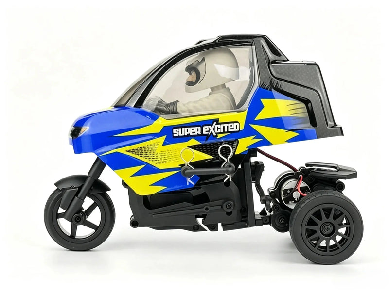 2‑Wheel‑Drive RC Tricycle Stunt Motorcycle, 2.4G Remote Control Drift Bike With LED Lights ZD-pro RC
