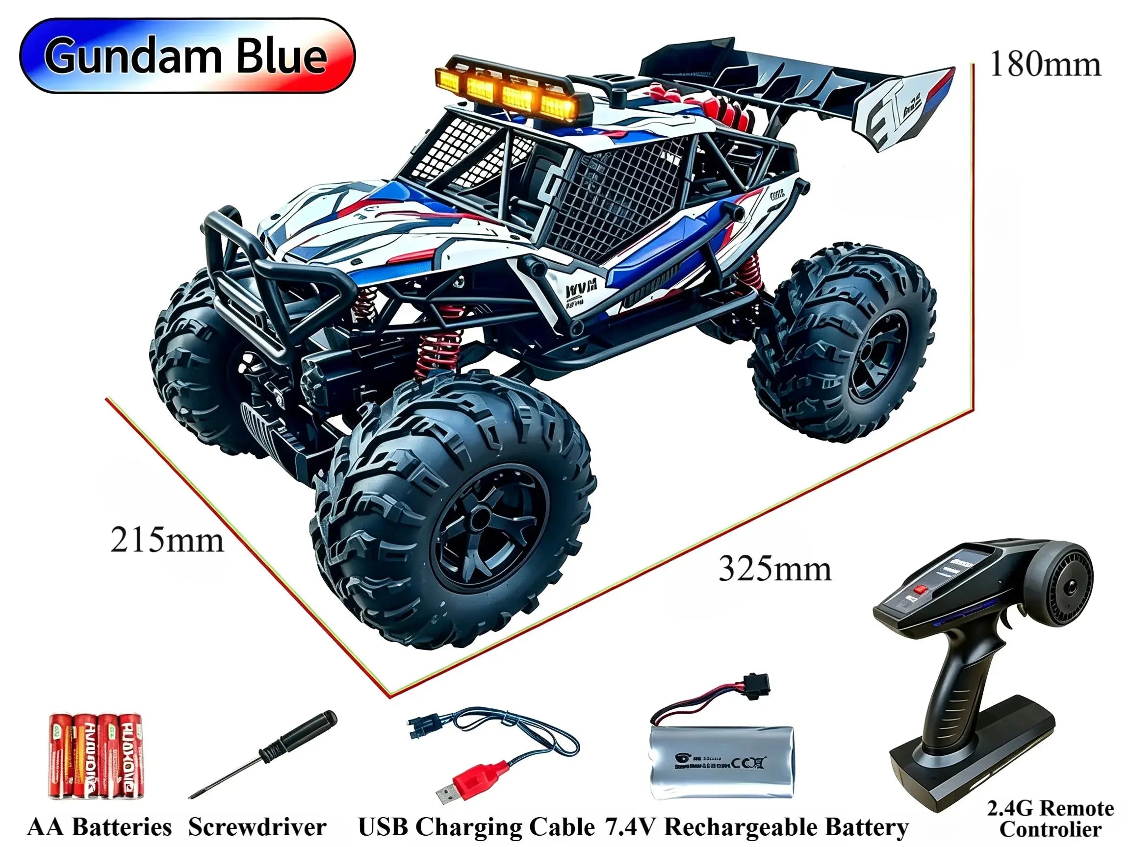 4WD Alloy RC Crawler, Proportional Throttle Off‑Road Truck ZD-pro RC