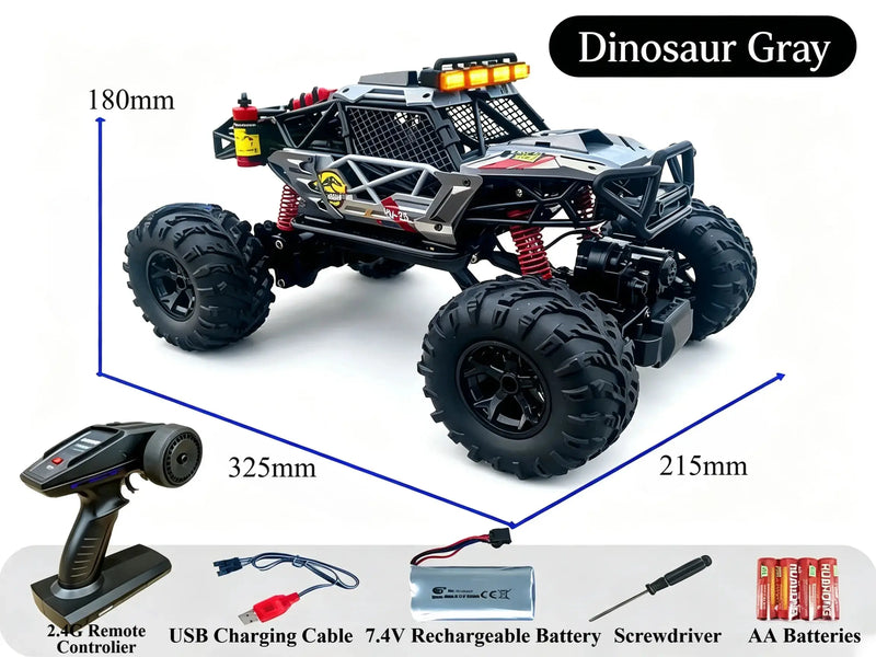 4WD Alloy RC Crawler, Proportional Throttle Off‑Road Truck ZD-pro RC