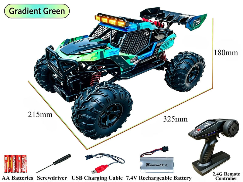 4WD Alloy RC Crawler, Proportional Throttle Off‑Road Truck ZD-pro RC