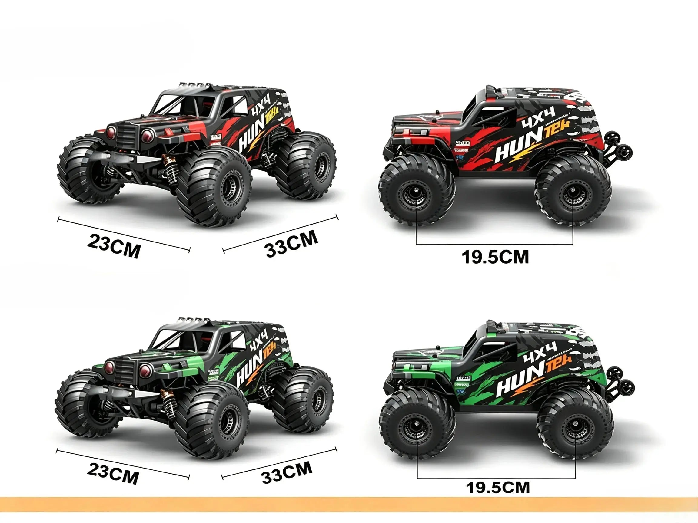 1:14 4WD Monster Truck Brushless & Brushed Versions ZD-pro RC