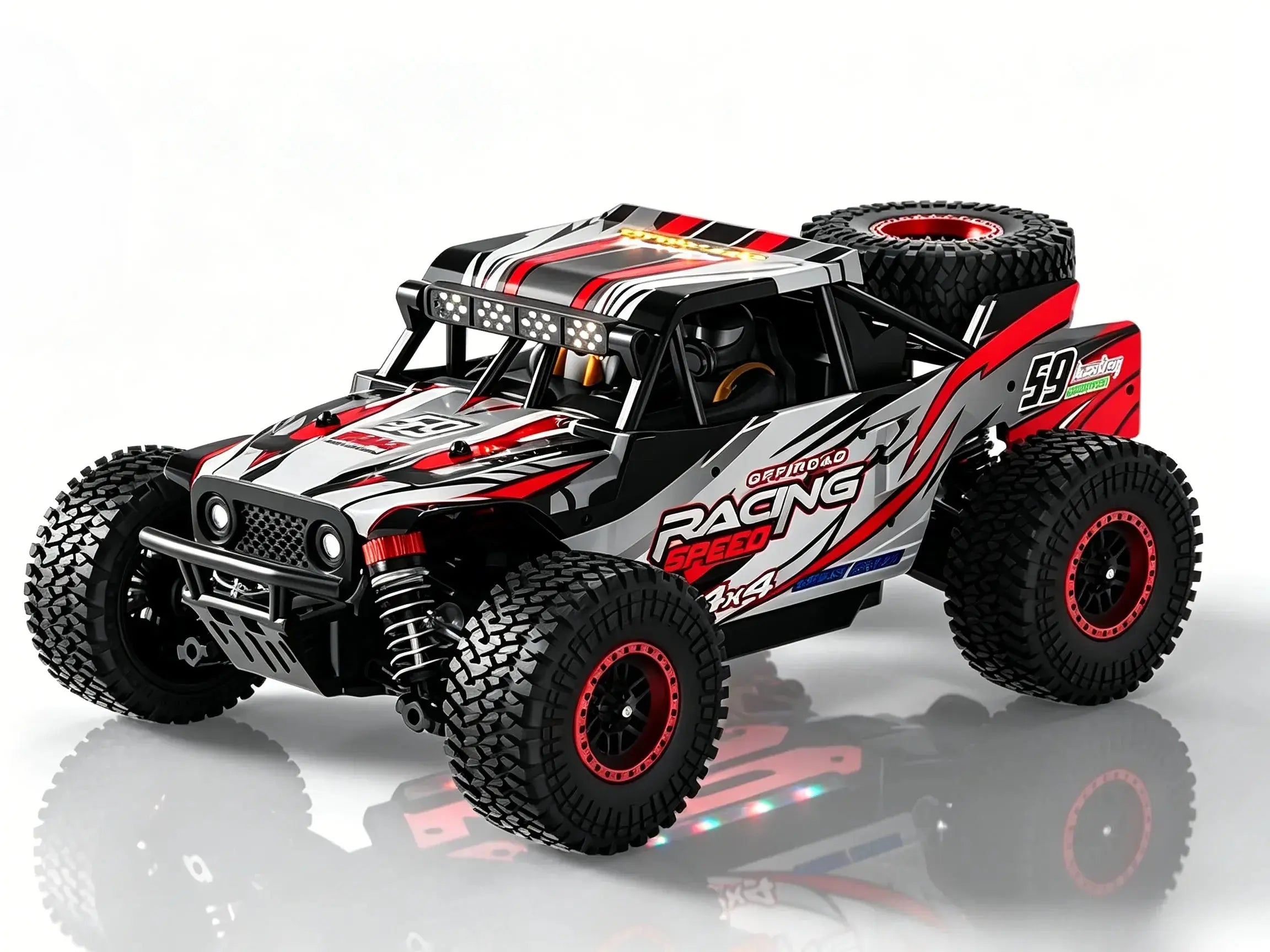 1:18 4WD RC Off-Road Buggy Waterproof LED Light High Speed RC Truck ZD-pro RC
