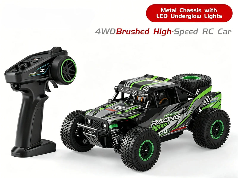 1:18 4WD RC Off-Road Buggy Waterproof LED Light High Speed RC Truck ZD-pro RC