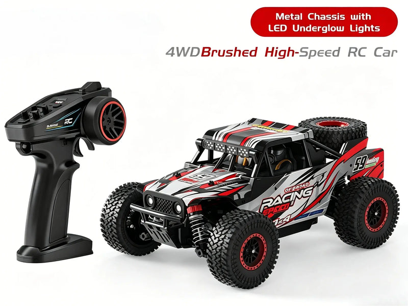 1:18 4WD RC Off-Road Buggy Waterproof LED Light High Speed RC Truck ZD-pro RC