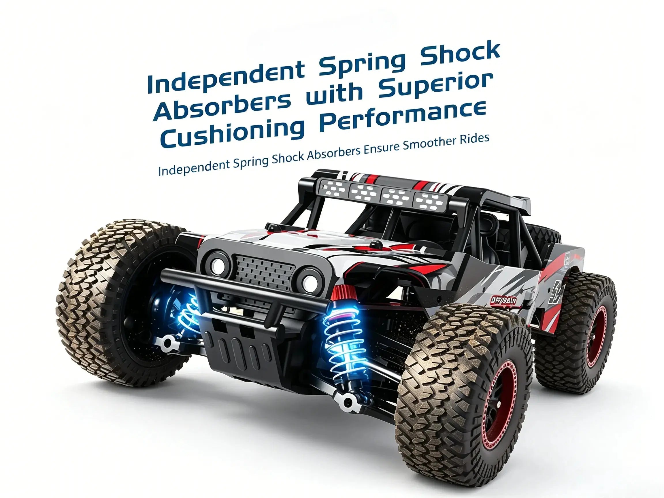 1:18 4WD RC Off-Road Buggy Waterproof LED Light High Speed RC Truck ZD-pro RC