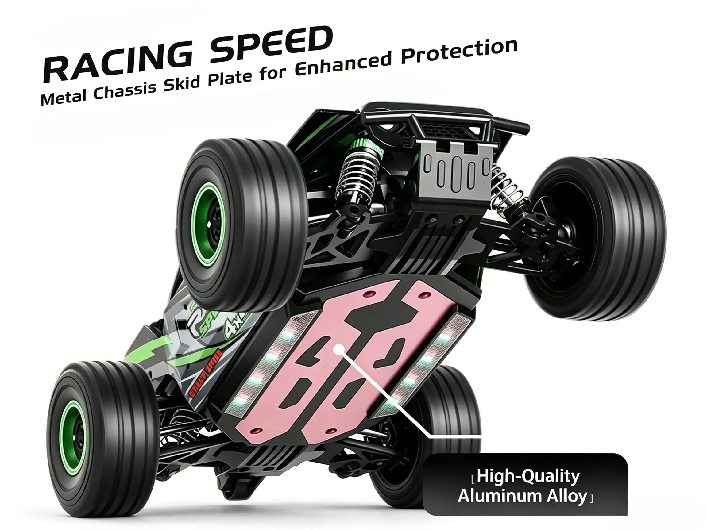 1:18 4WD RC Off-Road Buggy Waterproof LED Light High Speed RC Truck ZD-pro RC