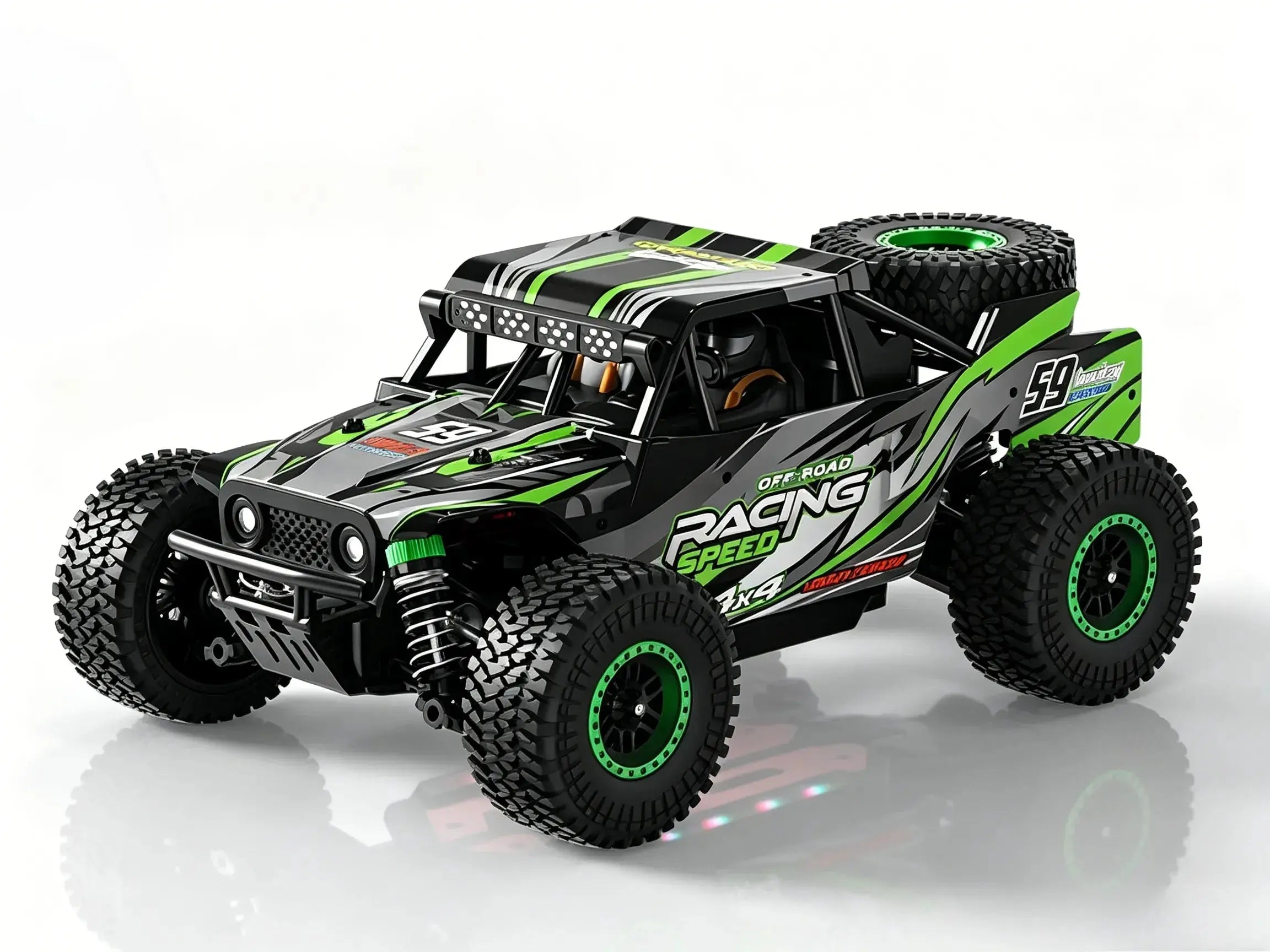 1:18 4WD RC Off-Road Buggy Waterproof LED Light High Speed RC Truck ZD-pro RC