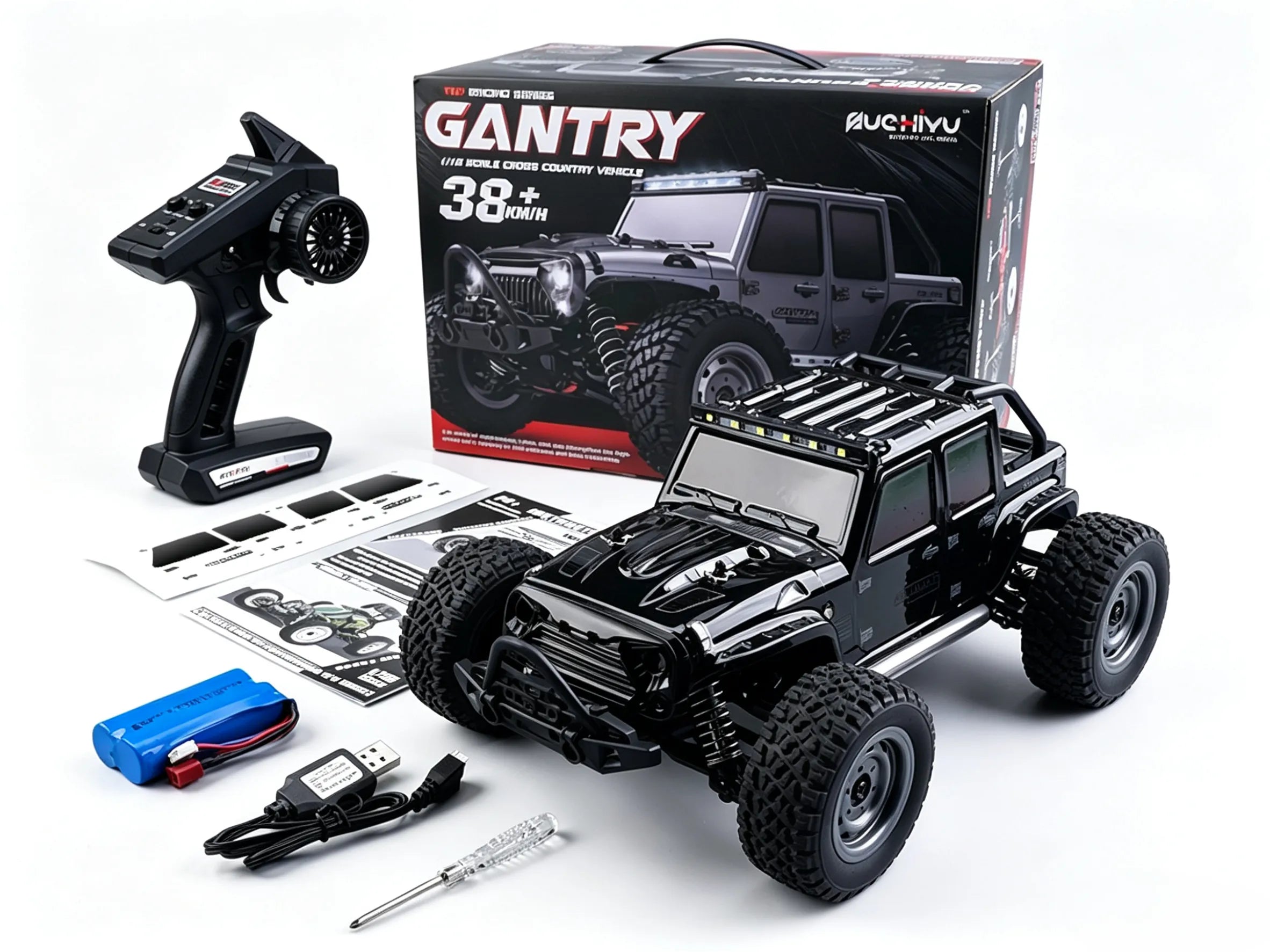 Hobby Grade 4WD RC Off-Road Truck, 38km/h All Terrain for Adults ZD-pro RC