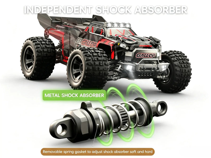 1:18 4WD RC Off-Road Truck, Brushed & Brushless Two Versions for Adults ZD-pro RC