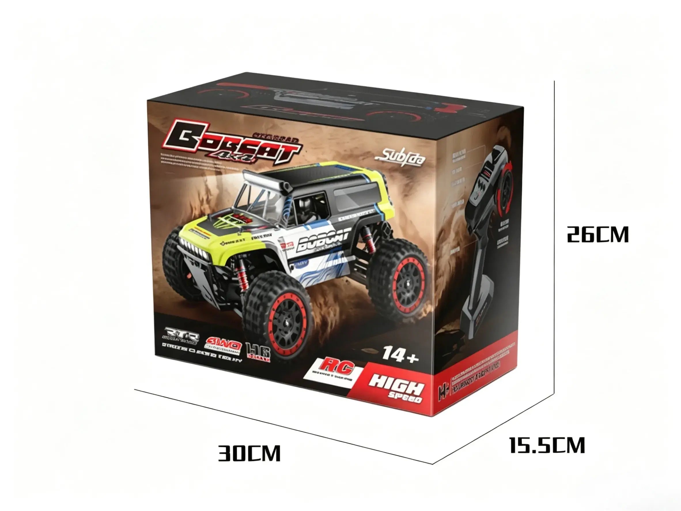 4WD RC Off-Road Truck with LED Lights, Brushed & Brushless Versions ZD-pro RC