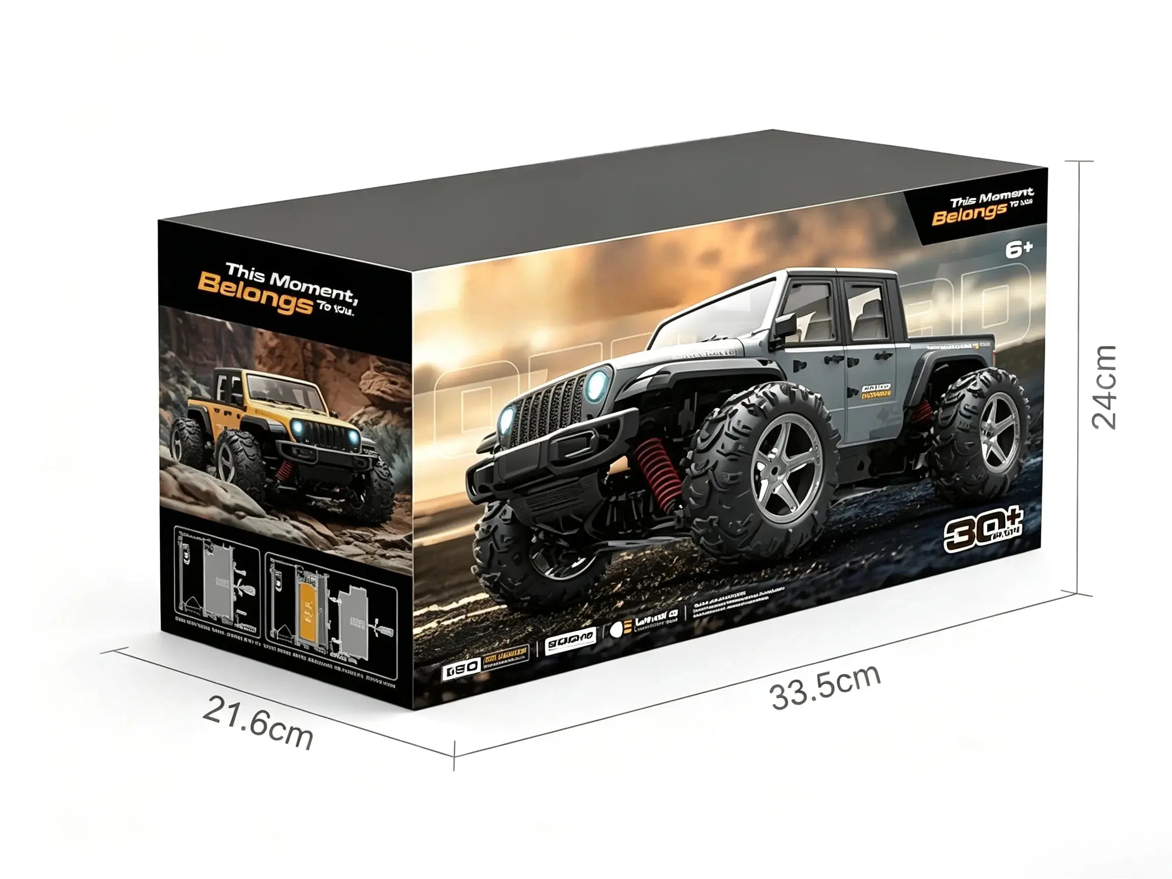 1/20 4WD RC Off-Road Truck with 2.4G Remote & LED Lights ZD-pro RC