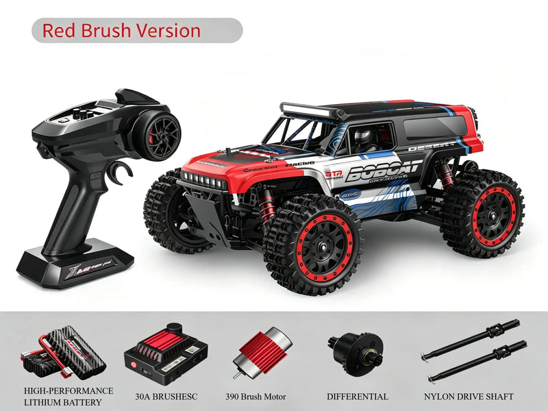 4WD RC Off-Road Truck with LED Lights, Brushed & Brushless Versions ZD-pro RC