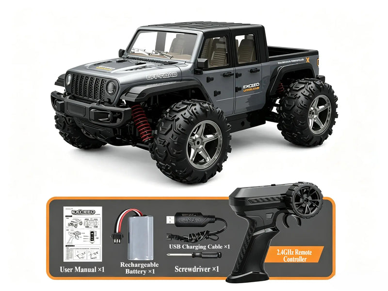 1/20 4WD RC Off-Road Truck with 2.4G Remote & LED Lights ZD-pro RC