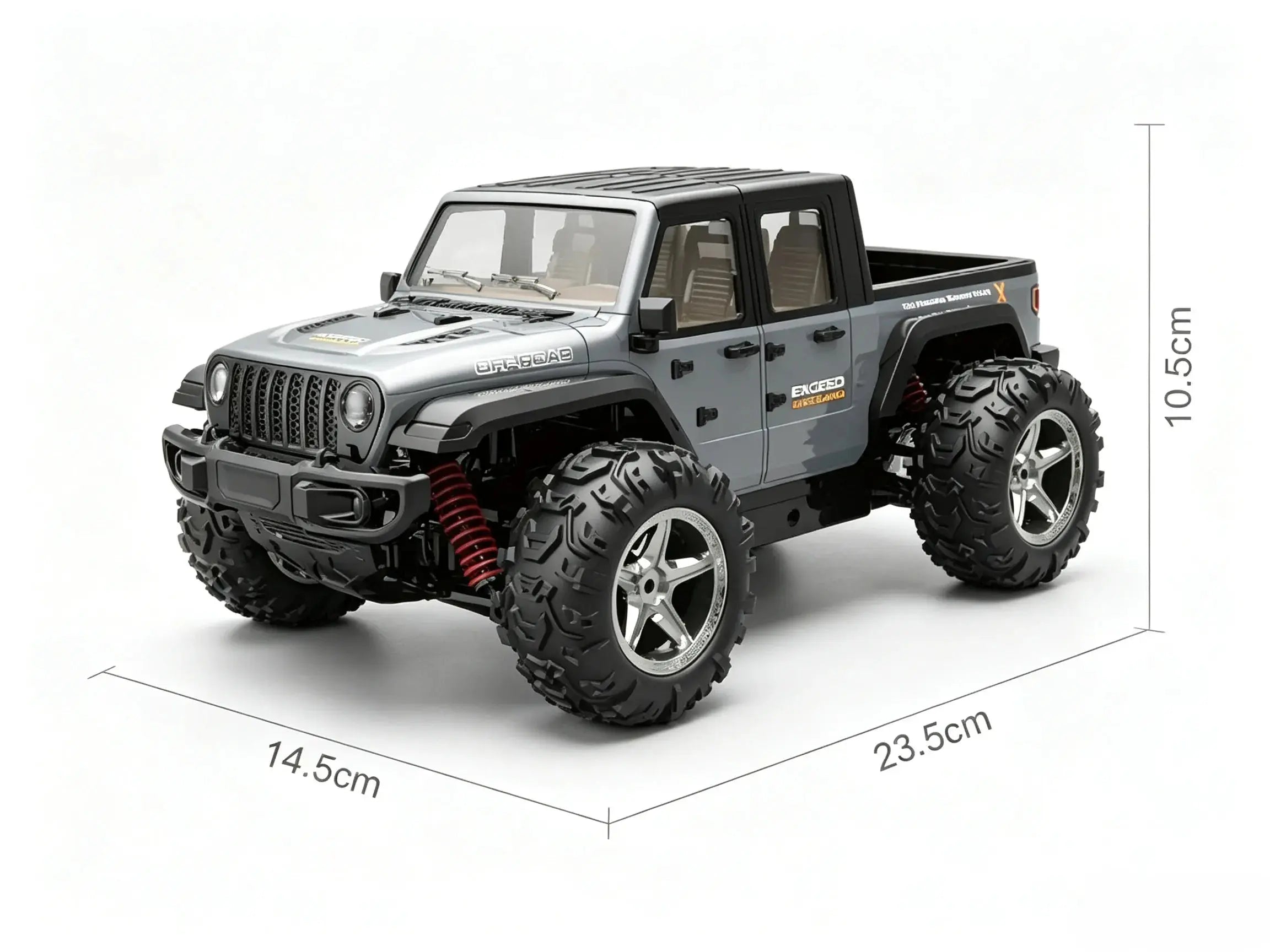 1/20 4WD RC Off-Road Truck with 2.4G Remote & LED Lights ZD-pro RC