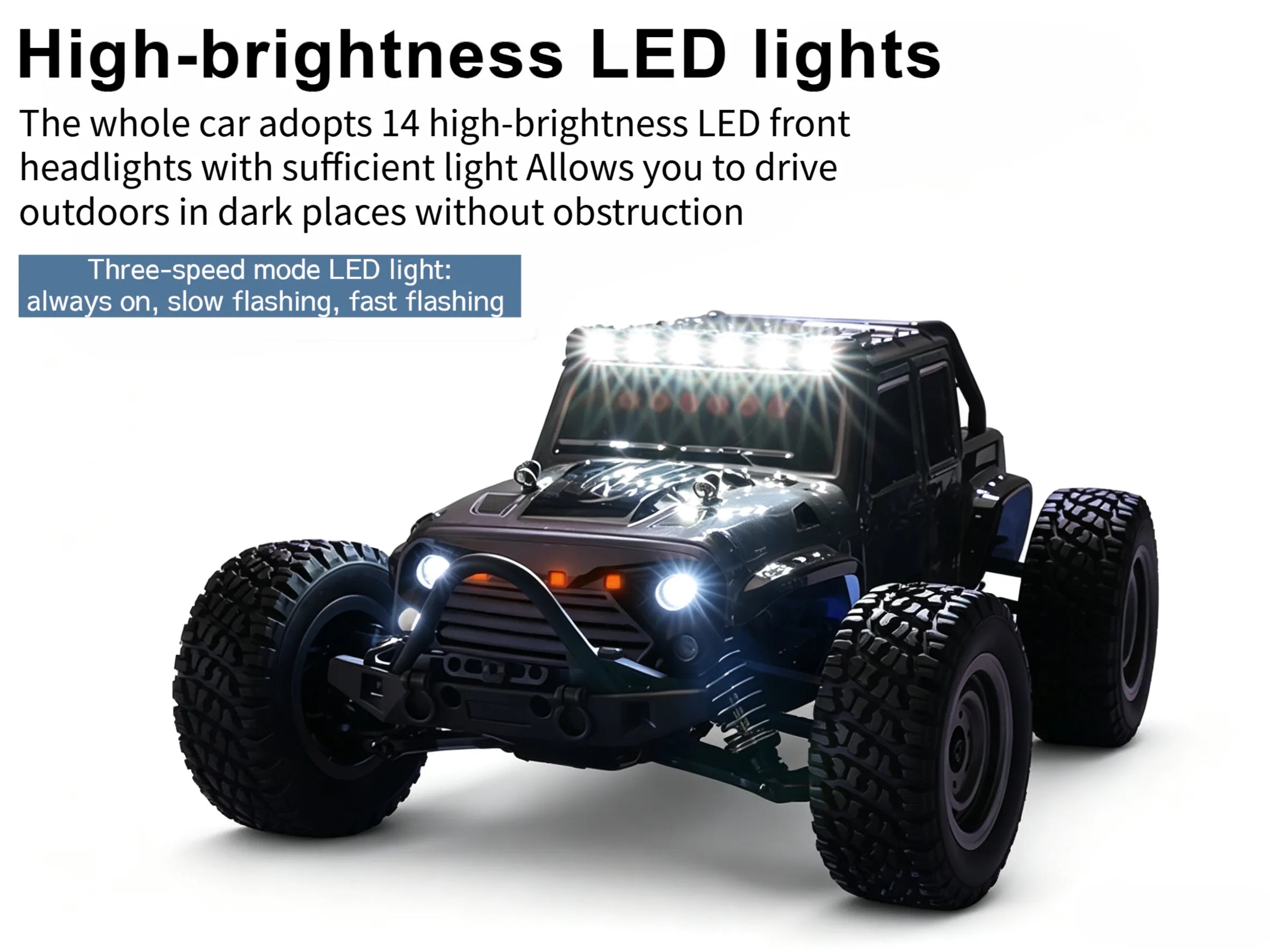 Hobby Grade 4WD RC Off-Road Truck, 38km/h All Terrain for Adults ZD-pro RC