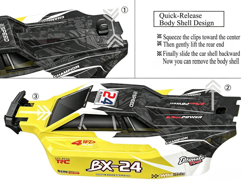4WD RC Racing Buggy, 2 Available Brushed and Brushless Versions ZD-pro RC
