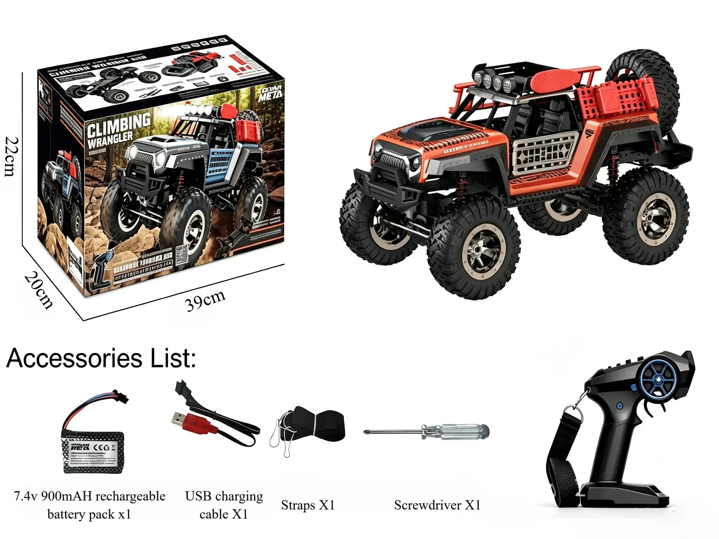 1:12 4WD RC Rock Crawler, All‑Terrain Off‑Road Climbing Truck ZD-pro RC