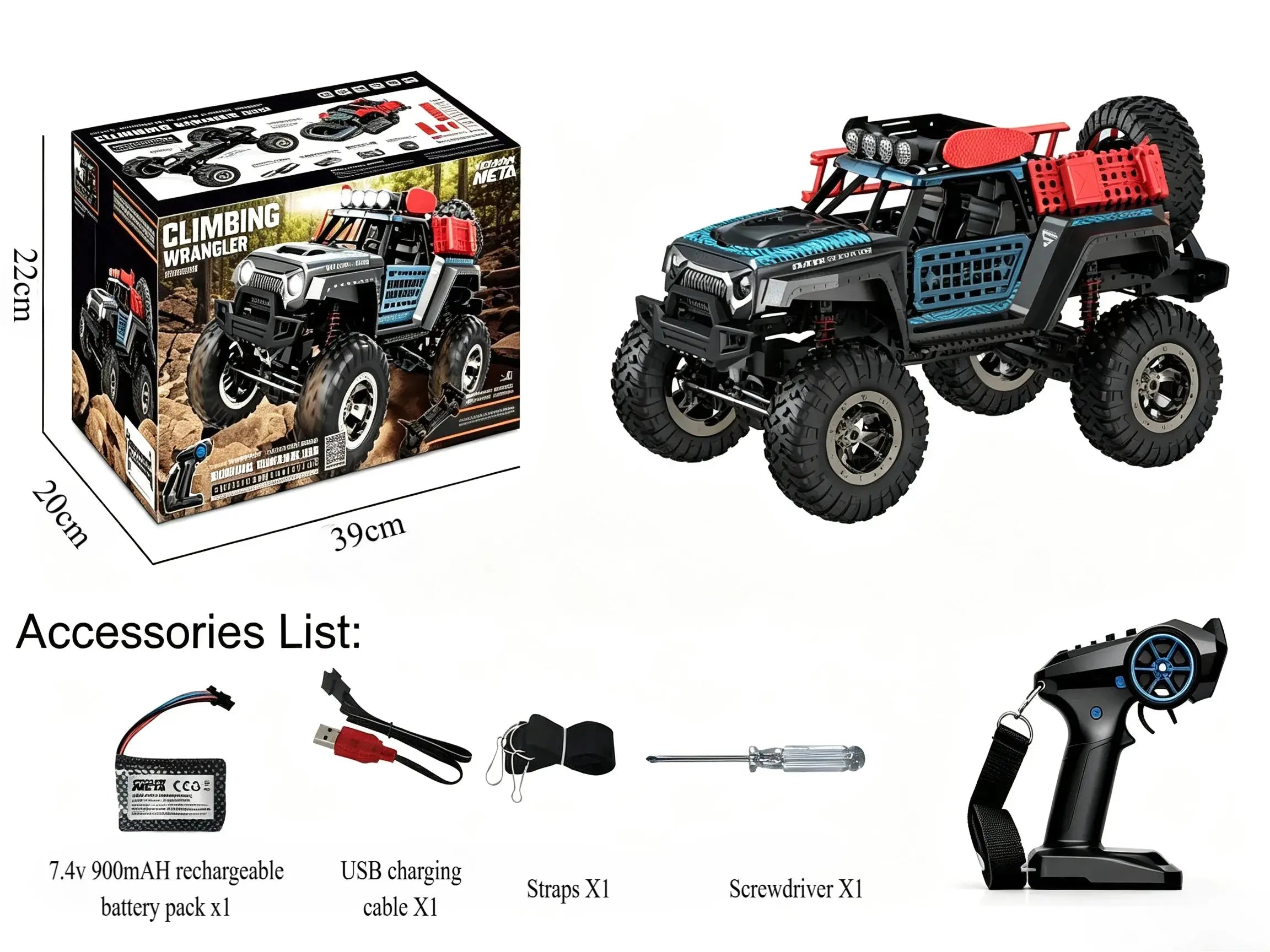 1:12 4WD RC Rock Crawler, All‑Terrain Off‑Road Climbing Truck ZD-pro RC