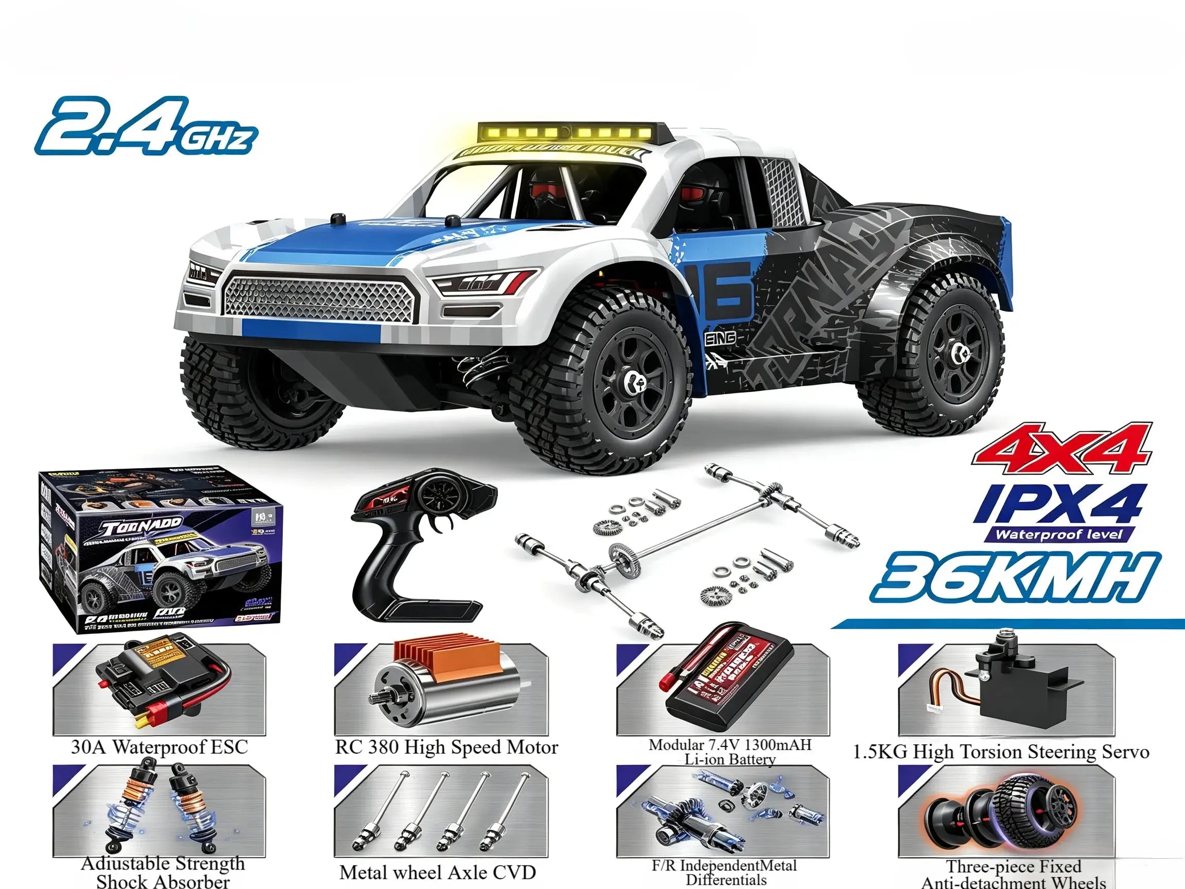1:16 4WD RC Short Course Truck, Brushed and Brushless Optional Hobby RC Truck ZD-pro RC