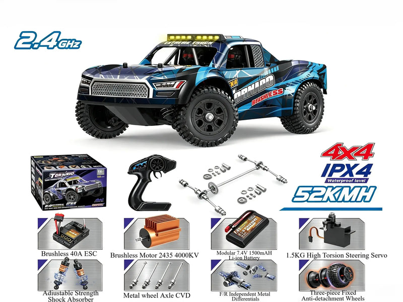 1:16 4WD RC Short Course Truck, Brushed and Brushless Optional Hobby RC Truck ZD-pro RC