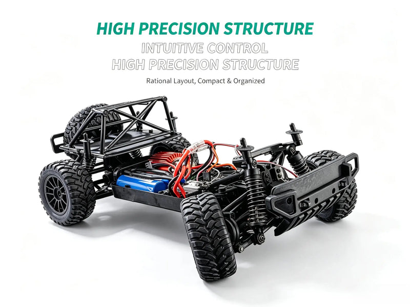 1:12 Full Scale 4WD RC Short Truck, Off-Road RC Car with Gyro Stabilizer ZD-pro RC