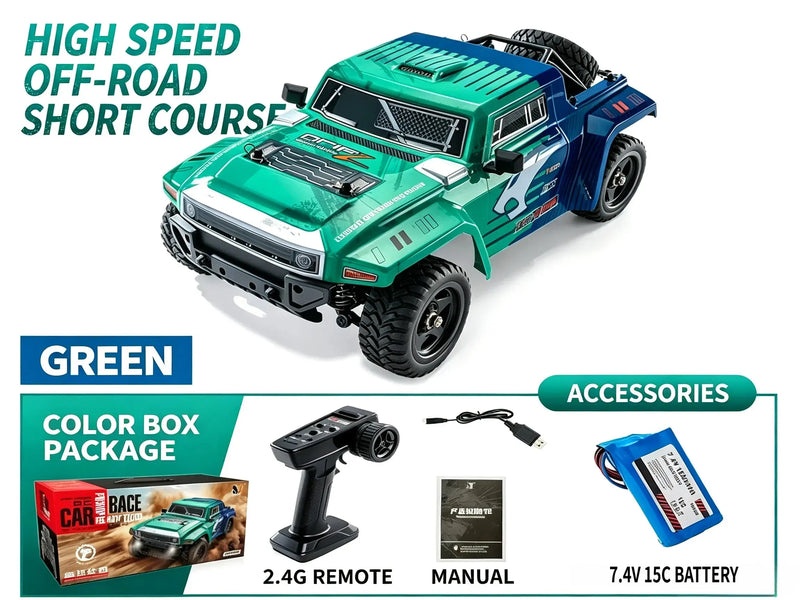 1:12 Full Scale 4WD RC Short Truck, Off-Road RC Car with Gyro Stabilizer ZD-pro RC