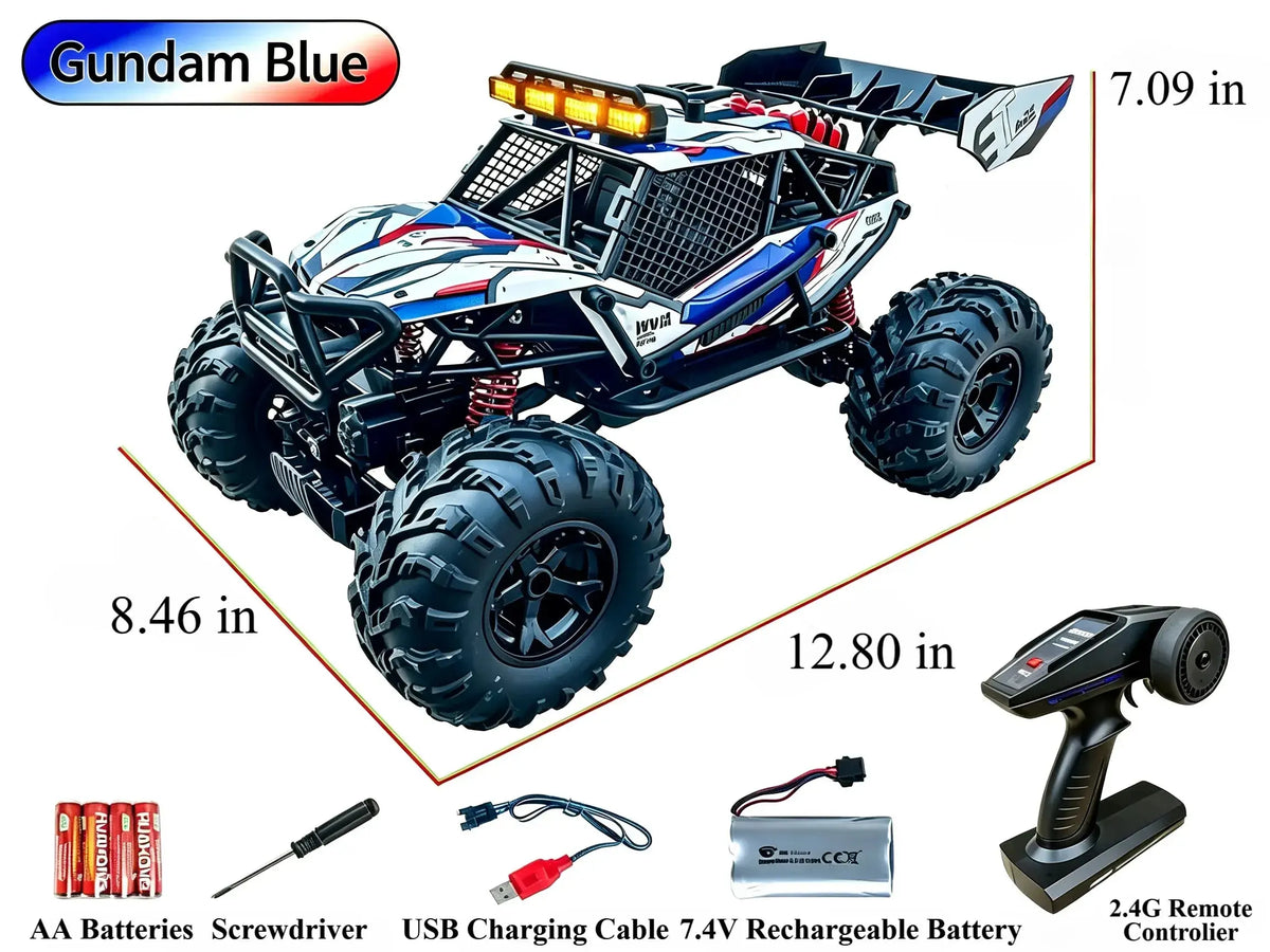 4WD Alloy RC Crawler, Proportional Throttle Off‑Road Truck ZD-pro RC