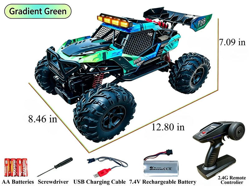 4WD Alloy RC Crawler, Proportional Throttle Off‑Road Truck ZD-pro RC