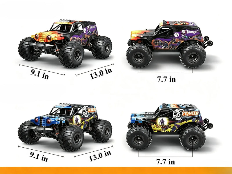 1:14 4WD Monster Truck Brushless & Brushed Versions ZD-pro RC