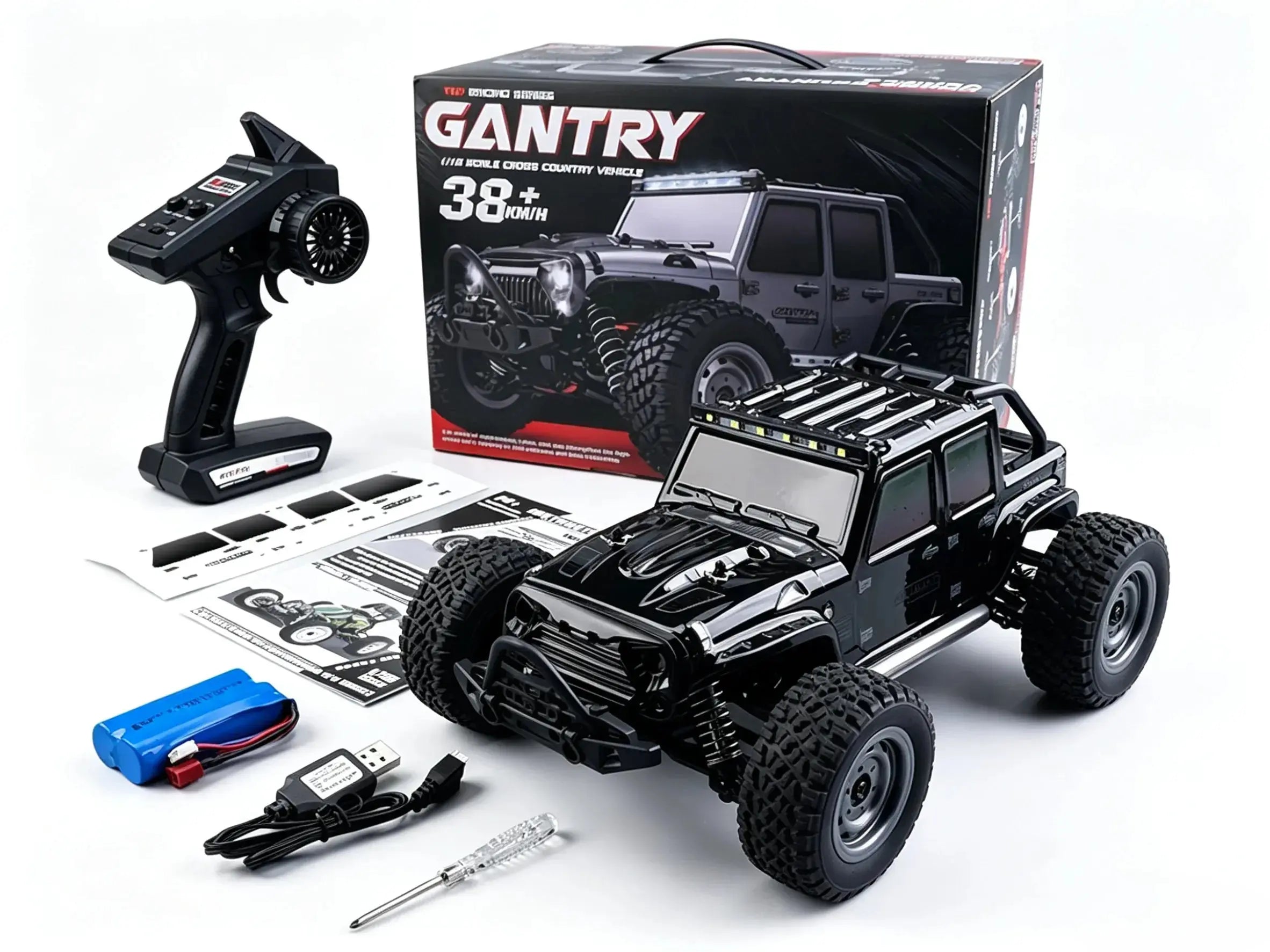 4WD All-Terrain RC Off-Road Truck, 38km/h Driving Speed ZD-pro RC