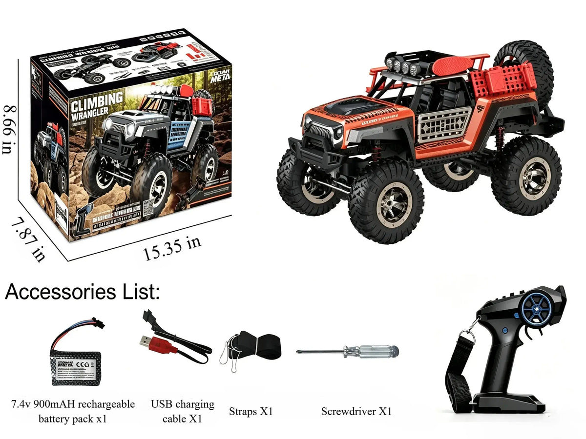 1:12 4WD RC Rock Crawler, All‑Terrain Off‑Road Climbing Truck ZD-pro RC