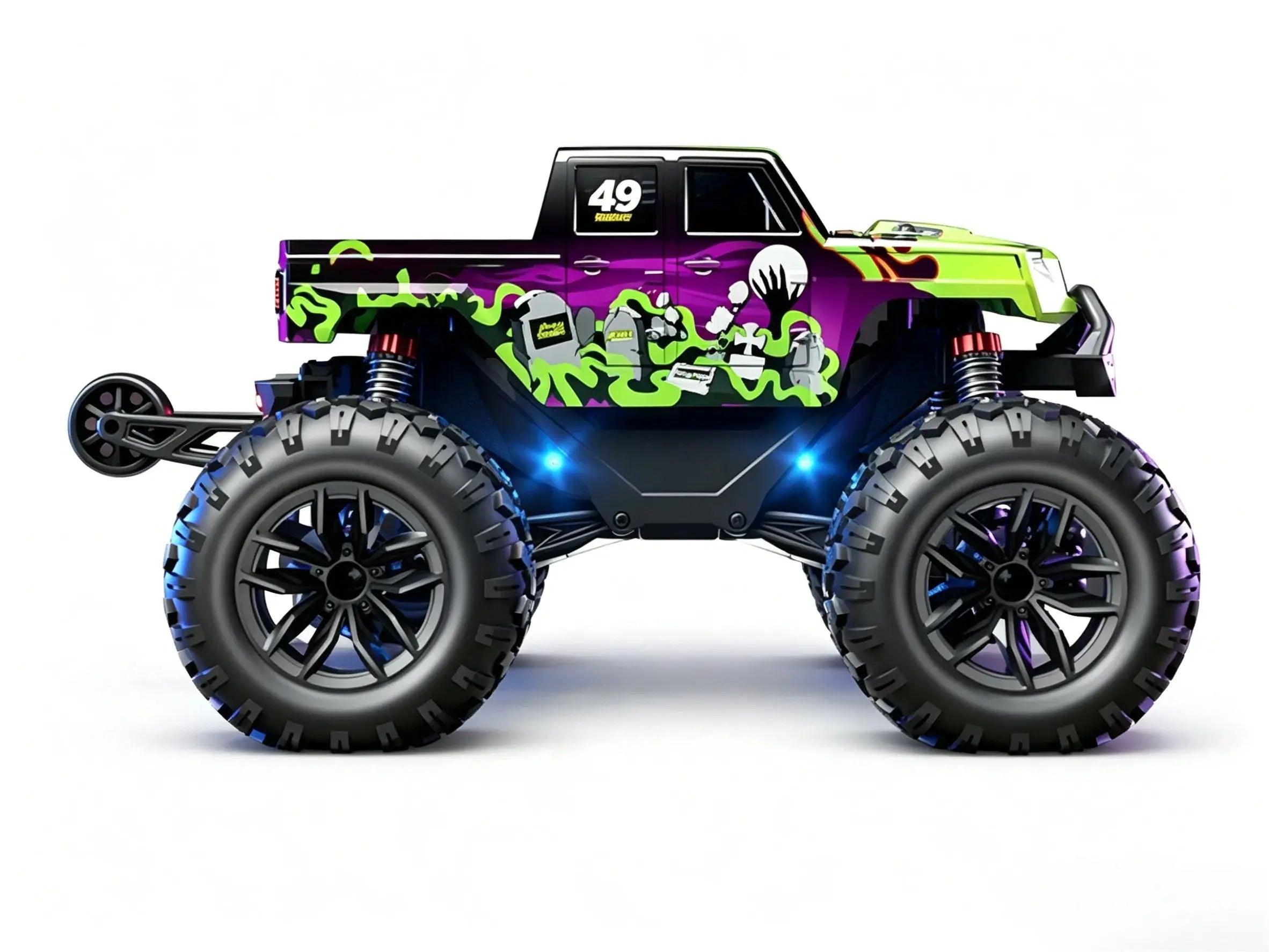週刊MONSTER TRUCK 4WD 1:18 4WD RC Monster Truck, All-Terrain Off-Road Vehicle - ZD-pro RC