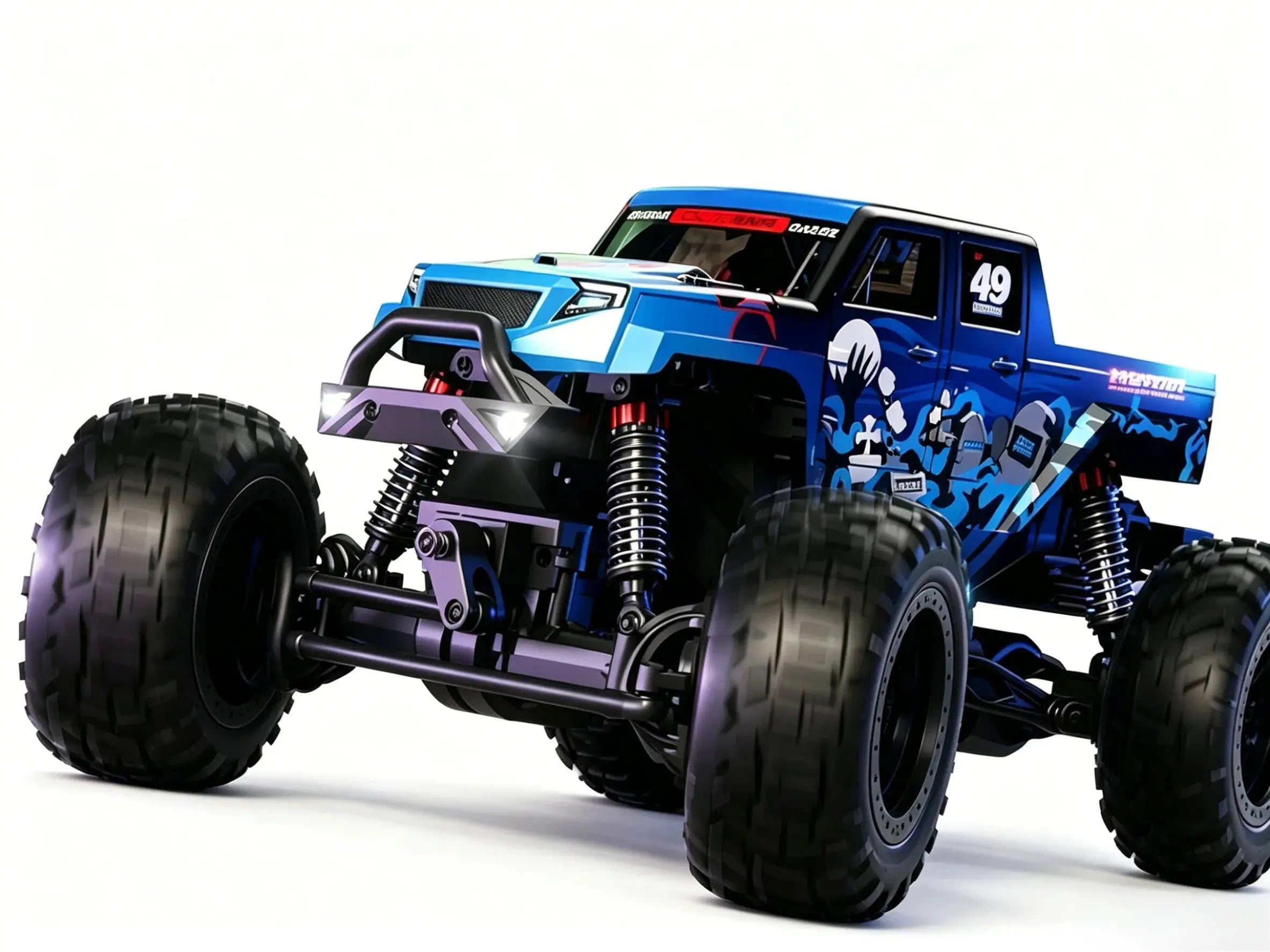 1:18 4WD RC Monster Truck, All-Terrain Off-Road Vehicle - ZD-pro RC