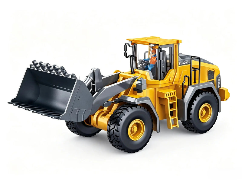 Alloy Remote Control Excavator,11 Channel 1:20 RC Construction Vehicle with Light & Sound ZD-pro RC