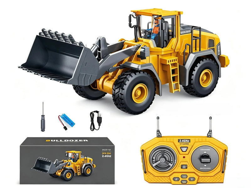 Alloy Remote Control Excavator,11 Channel 1:20 RC Construction Vehicle with Light & Sound ZD-pro RC
