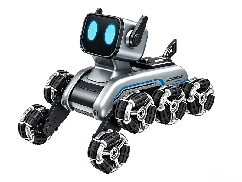Deformable RC Robot Dog, 8-Wheel Stunt Toy with Handle & Gesture Watch Remote ZD-pro RC