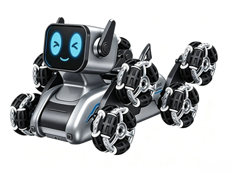 Deformable RC Robot Dog, 8-Wheel Stunt Toy with Handle & Gesture Watch Remote ZD-pro RC