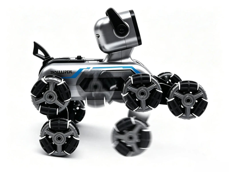 Deformable RC Robot Dog, 8-Wheel Stunt Toy with Handle & Gesture Watch Remote ZD-pro RC