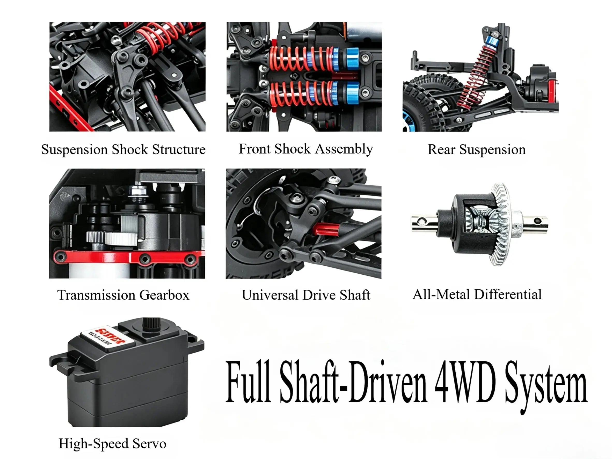 1/12 Full Proportional 4WD High-Speed RC Desert Off-Road Buggy ZD-pro RC