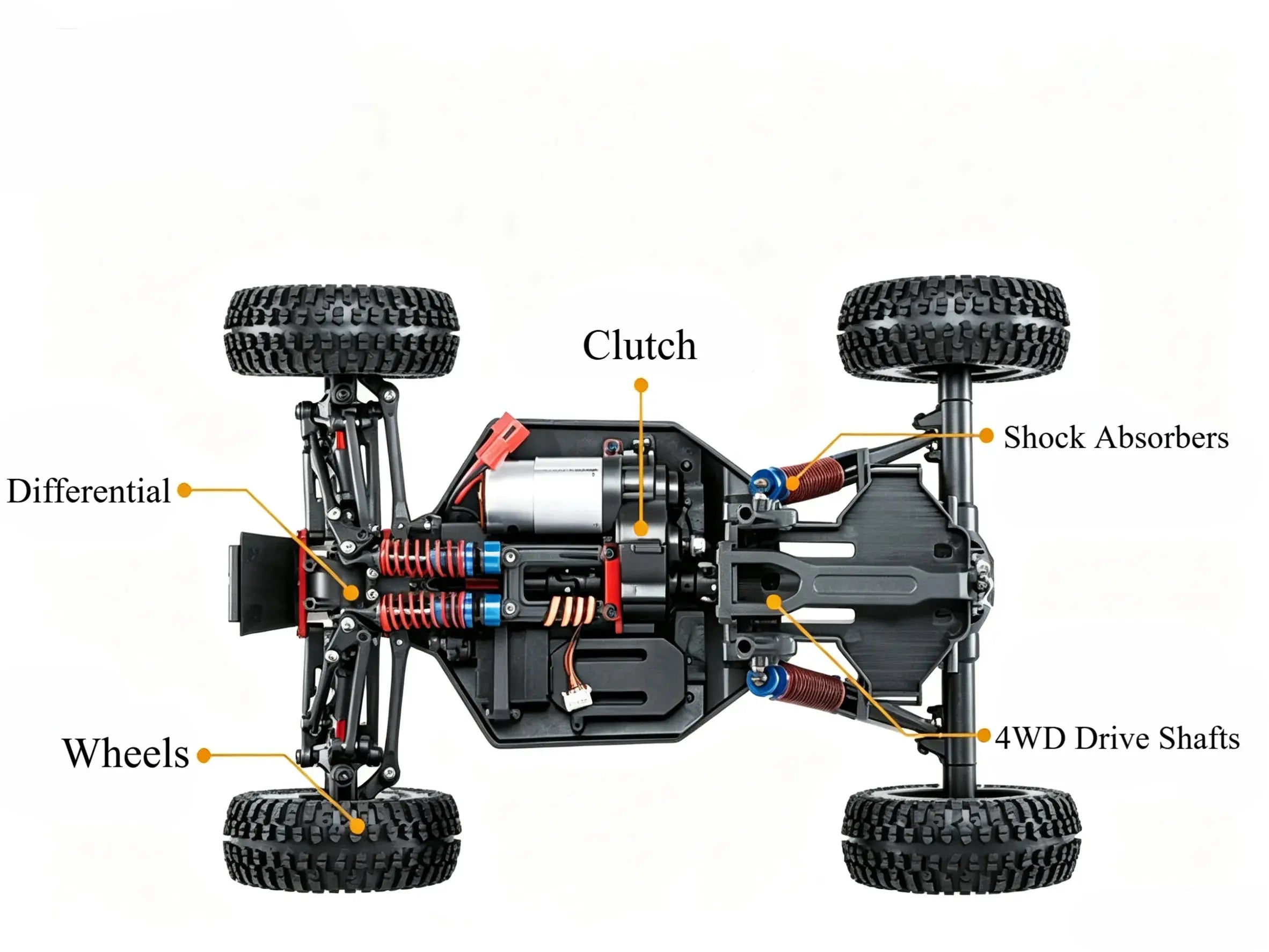 1/12 Full Proportional 4WD High-Speed RC Desert Off-Road Buggy ZD-pro RC