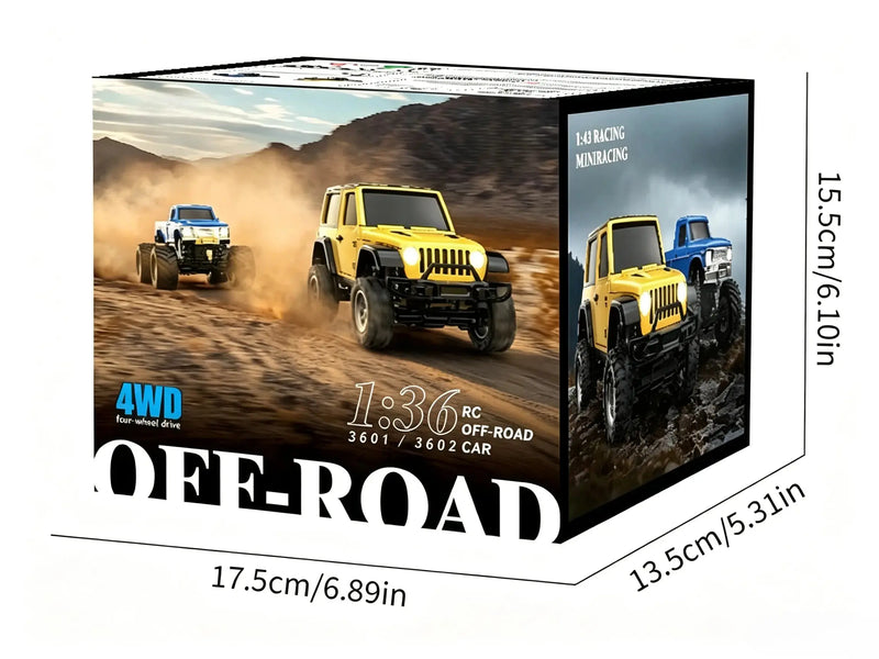 1:36 Mini RC Crawler Truck Full Proportional 4WD Off-Road Vehicle ZD-pro RC