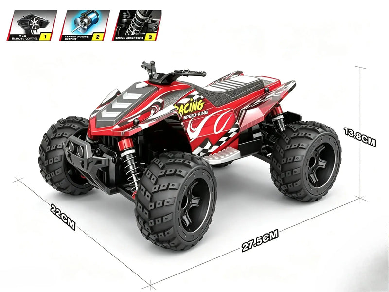 ATV Off Road Remote Control Car 1/16 4WD All Terrain RC Vehicle ZD-pro RC