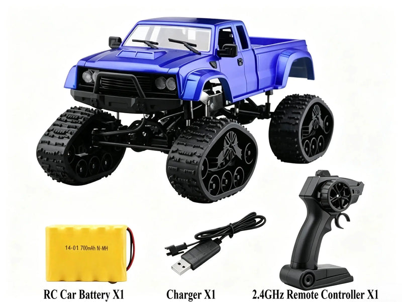 1/16 Scale 4WD RC Crawler Pickup Truck with LED Headlights ZD-pro RC