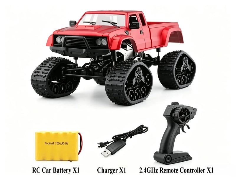 1/16 Scale 4WD RC Crawler Pickup Truck with LED Headlights ZD-pro RC